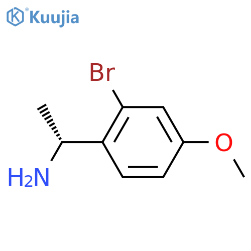 (1R)-1-(2-bromo-4-methoxyphenyl)ethan-1-amine structure