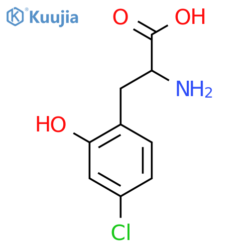 2-AMINO-3-(4-CHLORO-2-HYDROXYPHENYL)PROPANOIC ACID structure