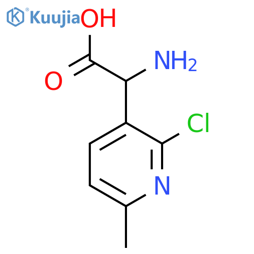 2-amino-2-(2-chloro-6-methylpyridin-3-yl)acetic acid structure