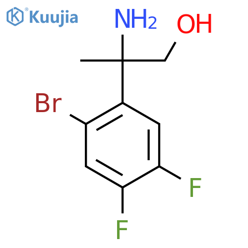 2-amino-2-(2-bromo-4,5-difluorophenyl)propan-1-ol structure