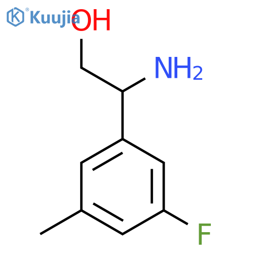 2-amino-2-(3-fluoro-5-methylphenyl)ethan-1-ol structure