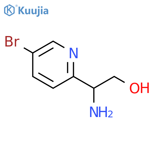 2-amino-2-(5-bromopyridin-2-yl)ethan-1-ol structure