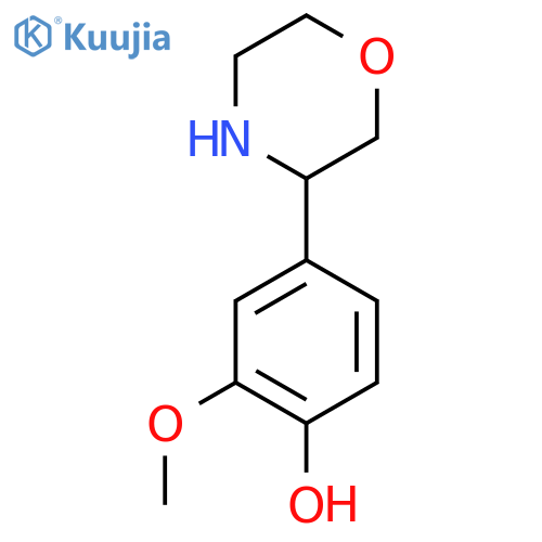 2-Methoxy-4-(morpholin-3-yl)phenol structure