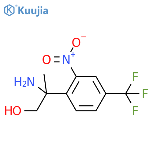 2-amino-2-2-nitro-4-(trifluoromethyl)phenylpropan-1-ol structure