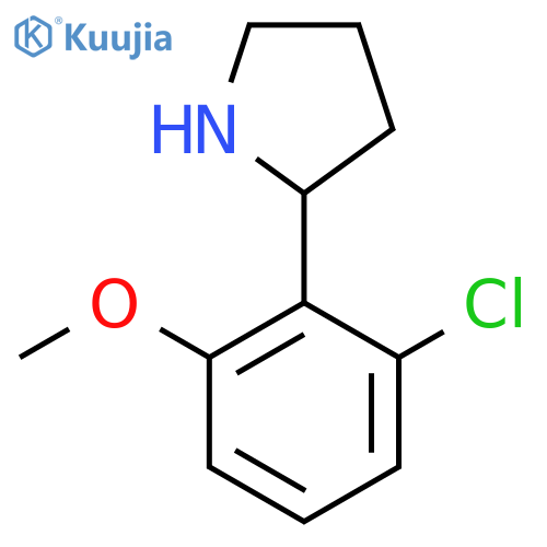 2-(2-chloro-6-methoxyphenyl)pyrrolidine structure