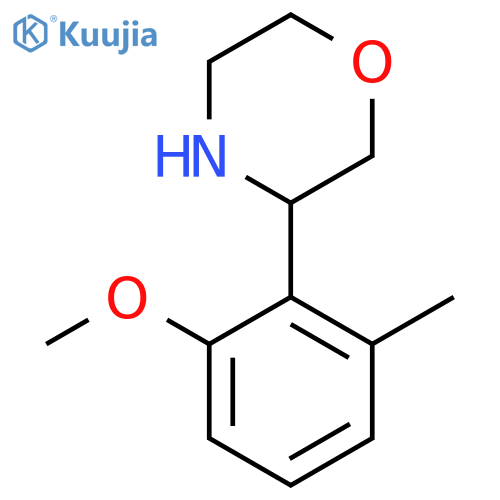 3-(2-methoxy-6-methylphenyl)morpholine structure