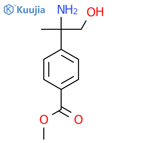 methyl 4-(2-amino-1-hydroxypropan-2-yl)benzoate structure