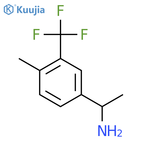 1-4-methyl-3-(trifluoromethyl)phenylethan-1-amine structure