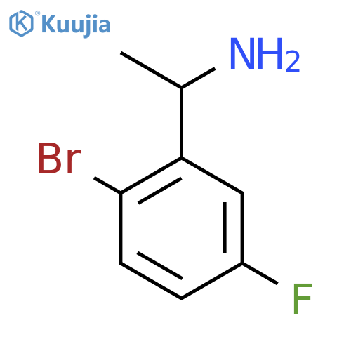 1-(2-bromo-5-fluorophenyl)ethan-1-amine structure