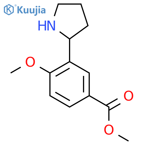 methyl 4-methoxy-3-(pyrrolidin-2-yl)benzoate structure