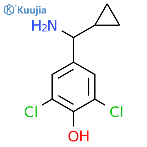 4-amino(cyclopropyl)methyl-2,6-dichlorophenol structure