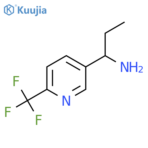 1-(6-(Trifluoromethyl)pyridin-3-yl)propan-1-amine structure