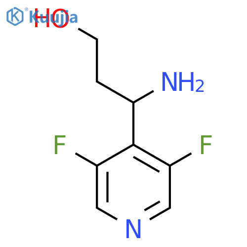 3-amino-3-(3,5-difluoropyridin-4-yl)propan-1-ol structure