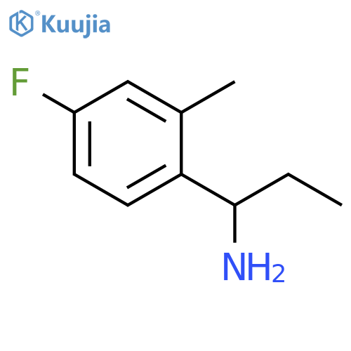 1-(4-FLUORO-2-METHYLPHENYL)PROPAN-1-AMINE structure