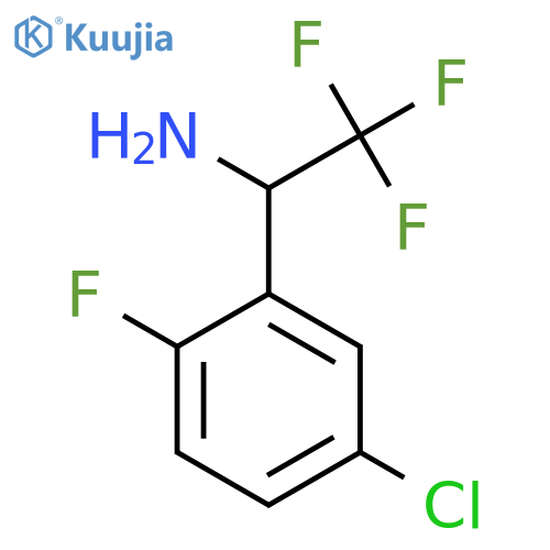 1-(5-chloro-2-fluorophenyl)-2,2,2-trifluoroethan-1-amine structure