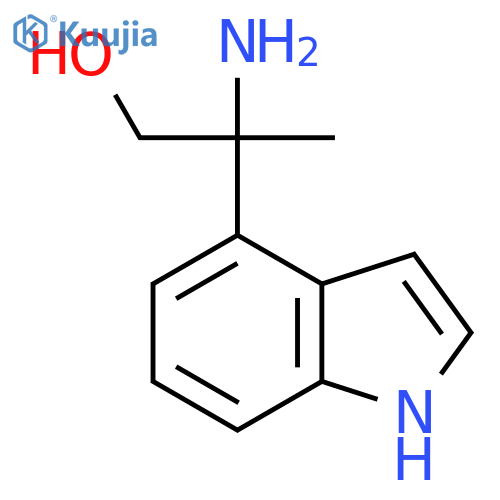 2-amino-2-(1H-indol-4-yl)propan-1-ol structure