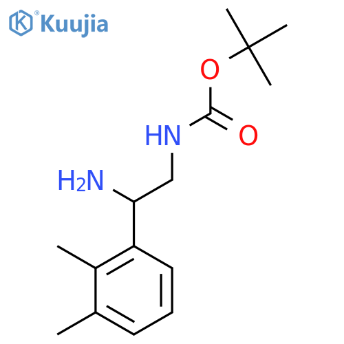 tert-butyl N-2-amino-2-(2,3-dimethylphenyl)ethylcarbamate structure