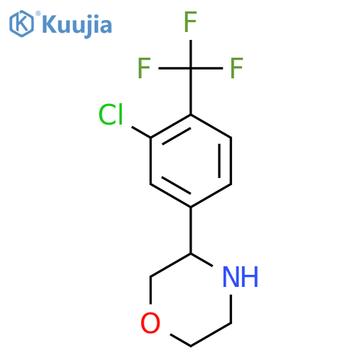 3-3-chloro-4-(trifluoromethyl)phenylmorpholine structure