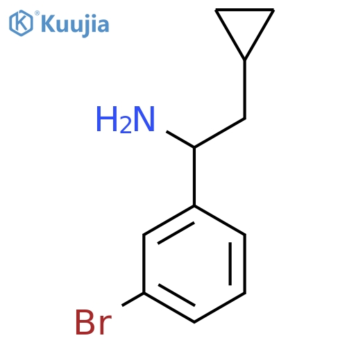 1-(3-Bromophenyl)-2-cyclopropylethanamine structure