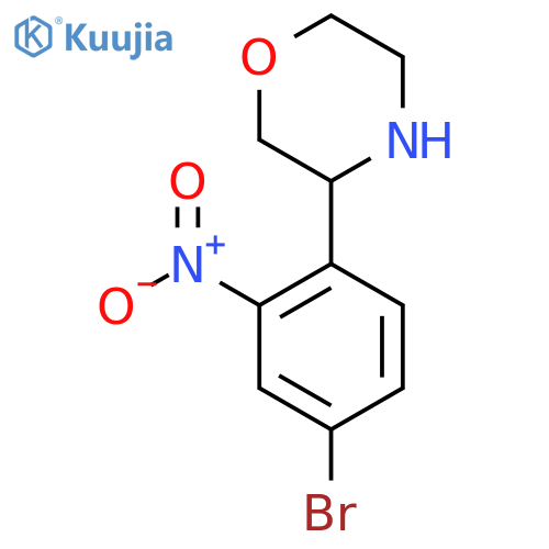 3-(4-bromo-2-nitrophenyl)morpholine structure