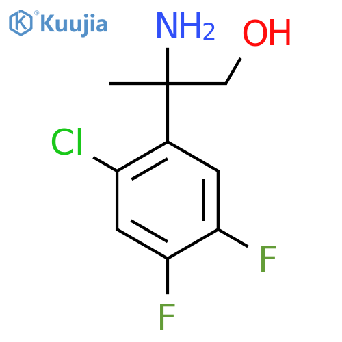 2-amino-2-(2-chloro-4,5-difluorophenyl)propan-1-ol structure