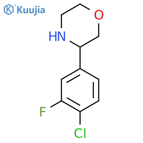3-(4-CHLORO-3-FLUOROPHENYL)MORPHOLINE structure