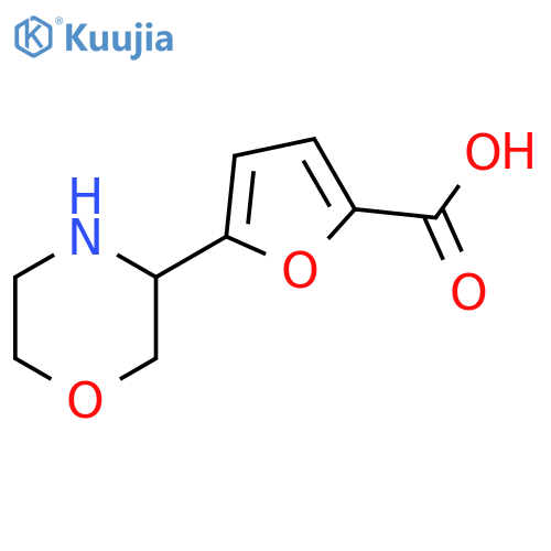 2-Furancarboxylic acid, 5-(3-morpholinyl)- structure