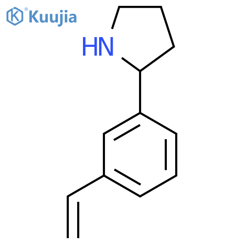 2-(3-VINYLPHENYL)PYRROLIDINE structure