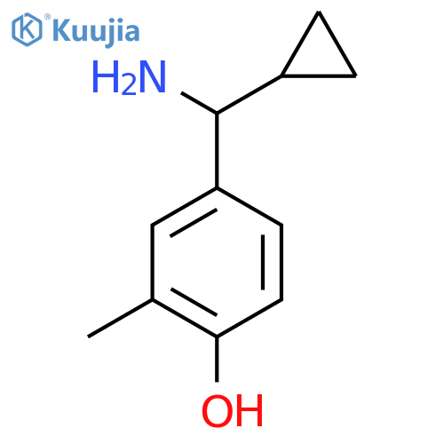 4-amino(cyclopropyl)methyl-2-methylphenol structure