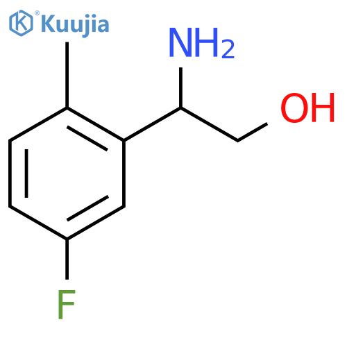 2-amino-2-(5-fluoro-2-methylphenyl)ethan-1-ol structure