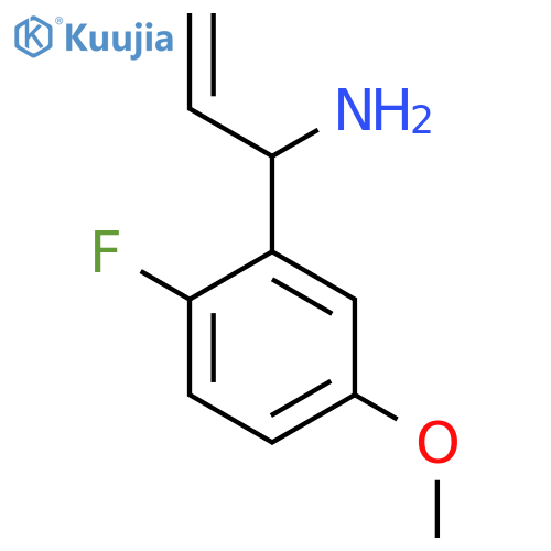 1-(2-FLUORO-5-METHOXYPHENYL)PROP-2-EN-1-AMINE structure