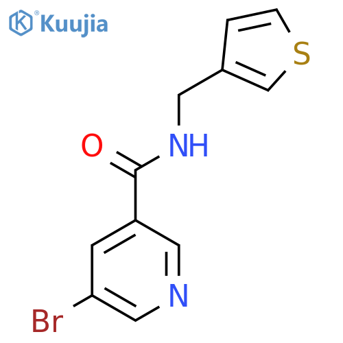 5-bromo-N-(thiophen-3-yl)methylpyridine-3-carboxamide structure