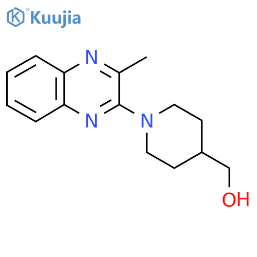 [1-(3-methylquinoxalin-2-yl)piperidin-4-yl]methanol structure