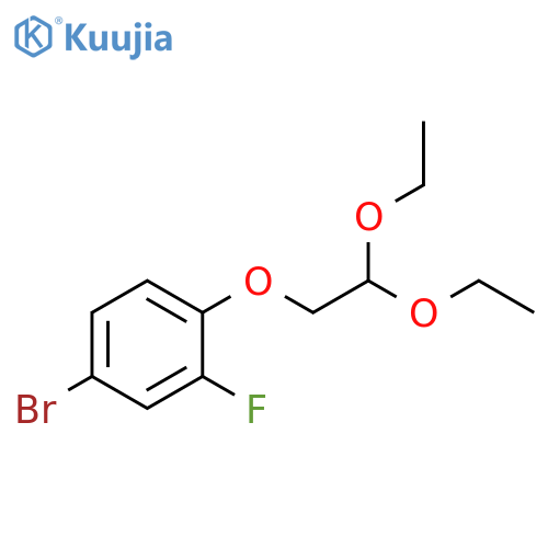 4-Bromo-1-(2,2-diethoxyethoxy)-2-fluorobenzene structure