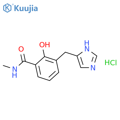 2-Hydroxy-3-(1H-imidazol-5-ylmethyl)-N-methylbenzamide Hydrochloride structure