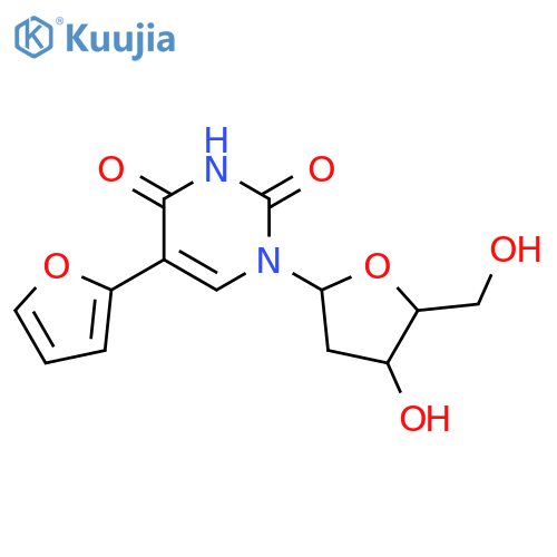 5-FURAN-2-YL-1-(4-HYDROXY-5-HYDROXYMETHYL-TETRAHYDRO-FURAN-2-YL)-1H-PYRIMIDINE-2,4-DIONE structure