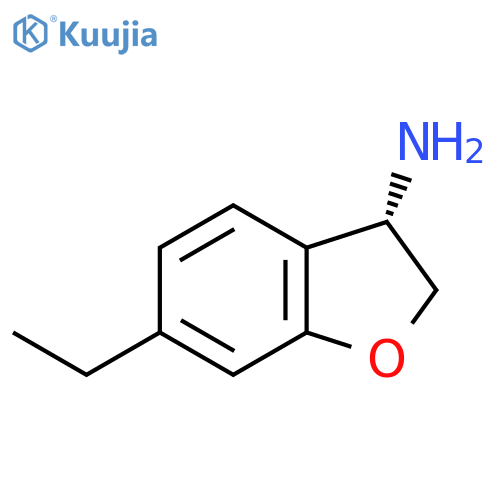 3-Benzofuranamine, 6-ethyl-2,3-dihydro-, (3S)- structure