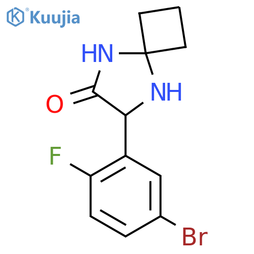 7-(5-Bromo-2-fluorophenyl)-5,8-diazaspiro[3.4]octan-6-one structure