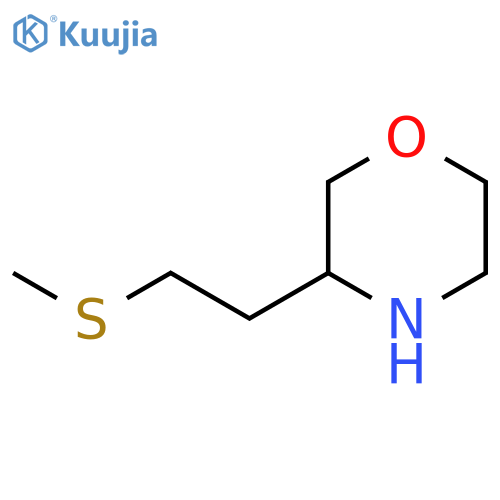 3-2-(methylsulfanyl)ethylmorpholine structure