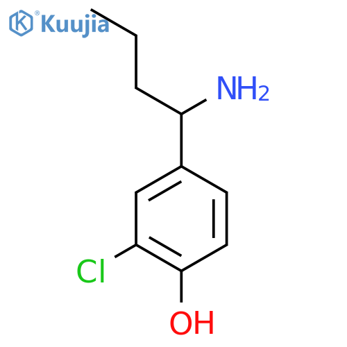 4-(1-AMINOBUTYL)-2-CHLOROPHENOL structure