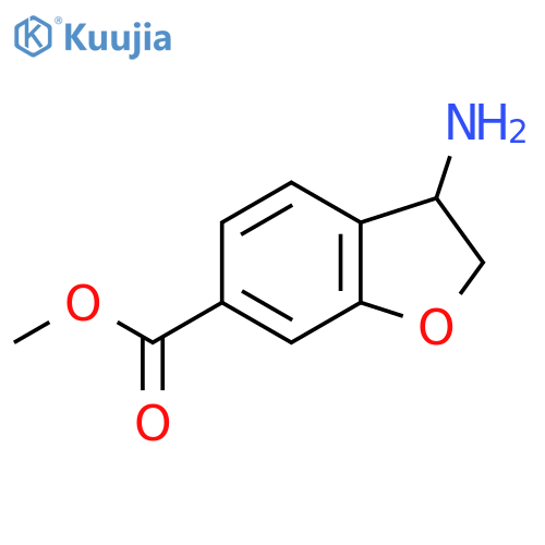 Methyl 3-amino-2,3-dihydro-1-benzofuran-6-carboxylate structure