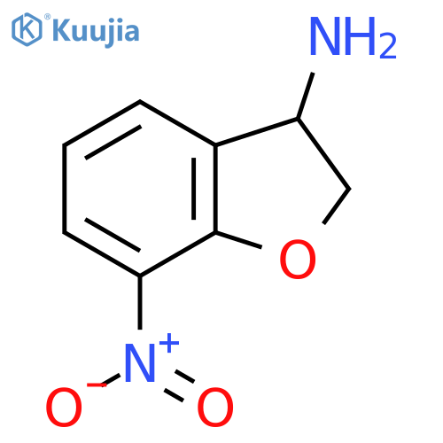 7-NITRO-2,3-DIHYDRO-1-BENZOFURAN-3-AMINE structure