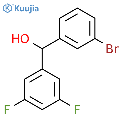 (3-Bromophenyl)(3,5-difluorophenyl)methanol structure