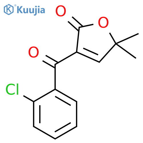 2(5H)-Furanone, 3-(2-chlorobenzoyl)-5,5-dimethyl- structure