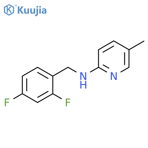 2-Pyridinamine, N-[(2,4-difluorophenyl)methyl]-5-methyl- structure