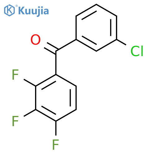 (3-Chlorophenyl)(2,3,4-trifluorophenyl)methanone structure