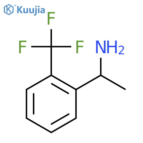(1R)-1-[2-(trifluoromethyl)phenyl]ethanamine structure