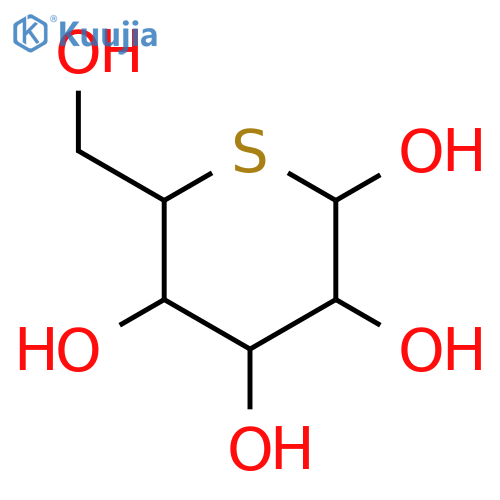 5-Thio-D-glucopyranose structure