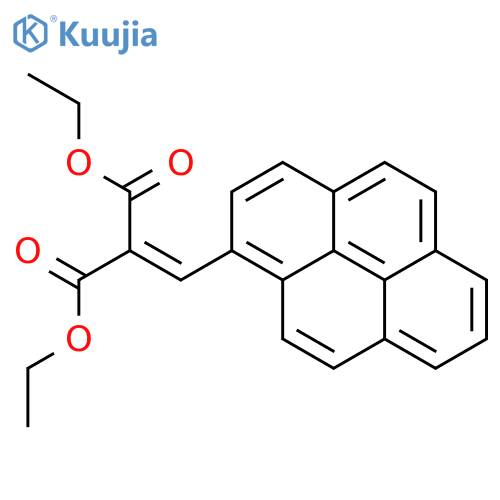 1,3-Diethyl 2-(pyren-1-ylmethylidene)propanedioate structure