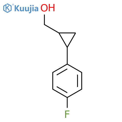 2-(4-fluorophenyl)cyclopropylmethanol structure